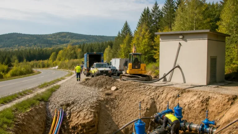 Gschwendt an Waldviertelleitung angeschlossen: Zwettl stärkt Trinkwassersicherheit