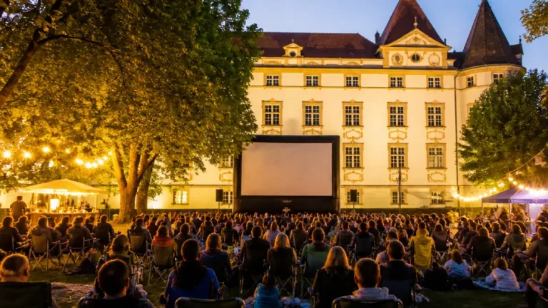 Gut besucht: Rund 170 Zuschauer sahen Open‑Air‑Film im Schärdinger Schlosspark