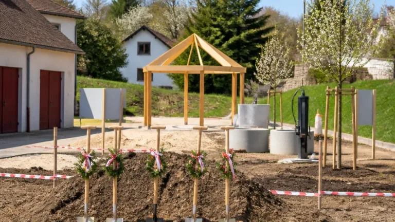 Hadersfeld bekommt neue Ruhe- und Begegnungszone: Spatenstich markiert Projektstart