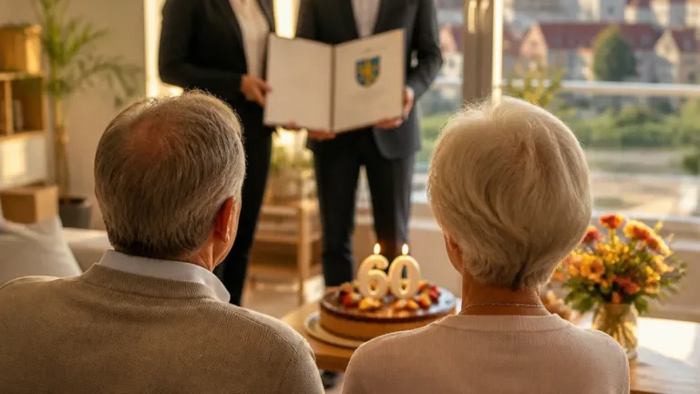 Helga und Paul Seitz feiern 60 Jahre Ehe: Stadtvertretung überbringt Glückwünsche