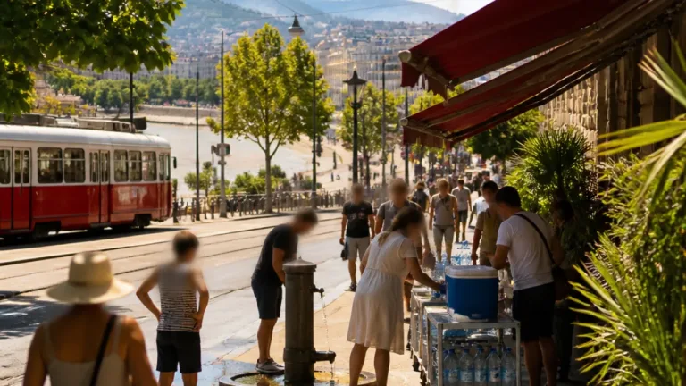Hitzerekord von 41°C in Österreich trifft Wien: Stadtbewohner suchen Abkühlung