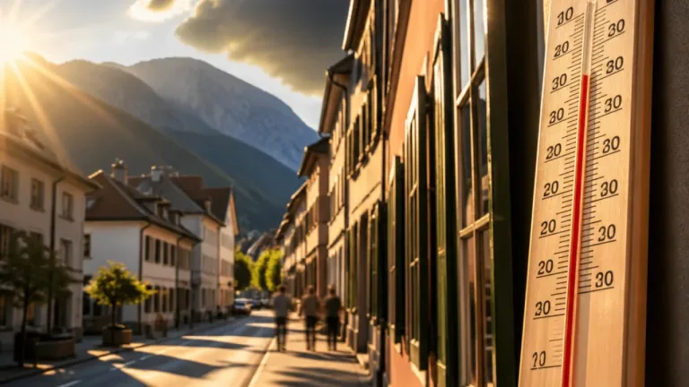 Hitzewelle erreicht Vorarlberg: In Tallagen bis zu 37 Grad, Gewittergefahr steigt
