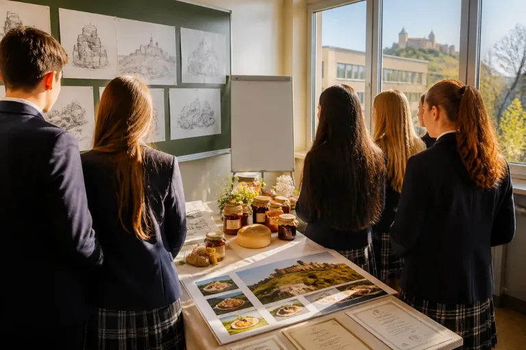 HLW Güssing: Erste Klasse mit regionalem Genusskalender beim Wirtschaftsprojekt ausgezeichnet