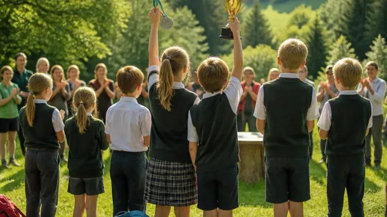 Horn: Gymnasiumsklasse 2b gewinnt Silber bei Landesfinale der Waldjugendspiele