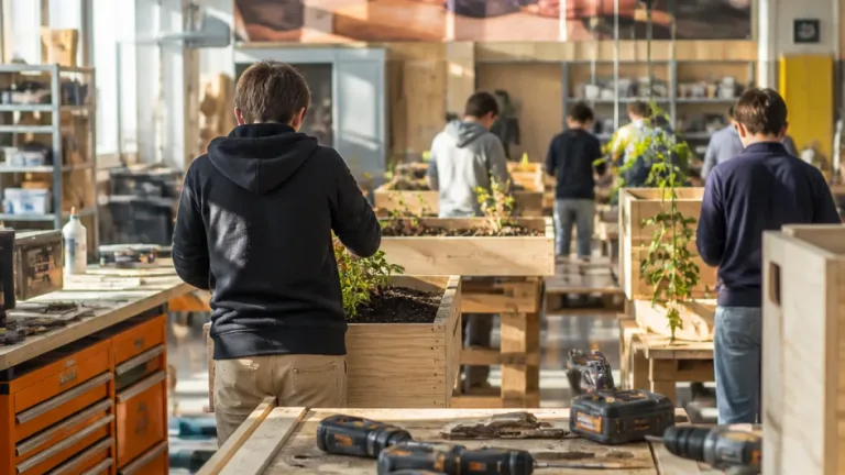 Hornbach startet Bildungsprogramm: HTL Mödling beteiligt sich an praktischen Projekten