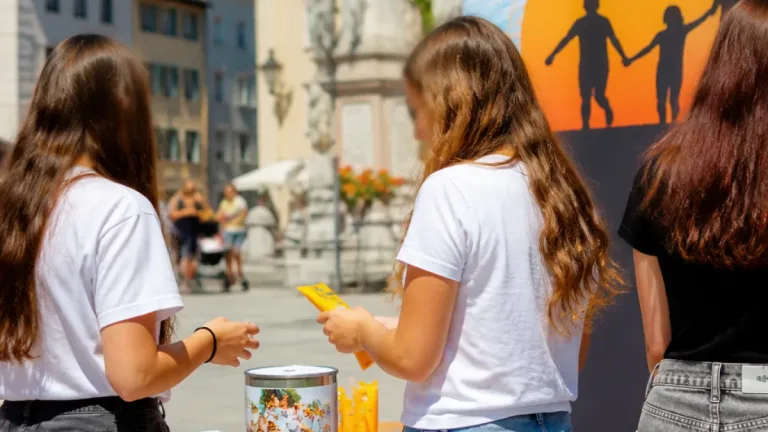 HTL-Schüler:innen informieren in Lienz und übergeben 521 Euro an Krebshilfe-Beratungsstelle