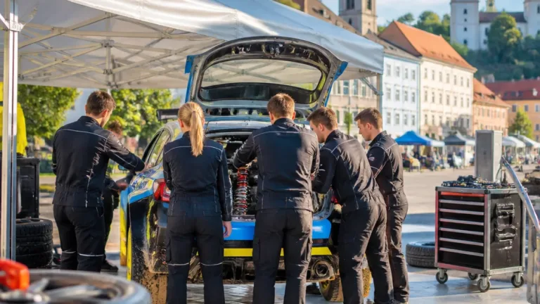 HTL Steyr schickt sechs Nachwuchsmechaniker zur Rallye Weiz – Praxis an 280‑PS‑E‑Boliden