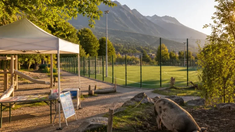 Infopoint für Familien, neuer Kunstrasen in Hötting West und ein Eber im Alpenzoo