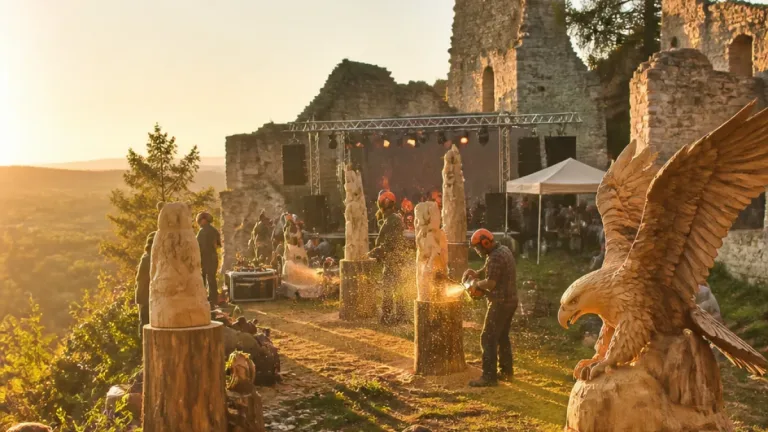 Internationale Kettensägen-Künstler treffen sich im August auf der Burgruine Obervoitsberg