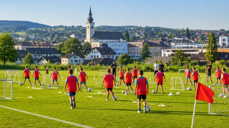 Internationale Trainer in Grieskirchen: Benfica-Camp fördert 80 Nachwuchskicker