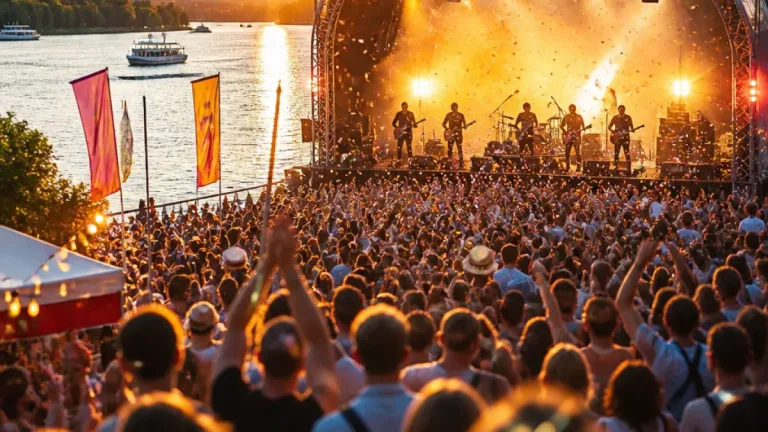 Jamie Cullum sorgt für ausgelassene Stimmung auf der Donaubühne in Tulln