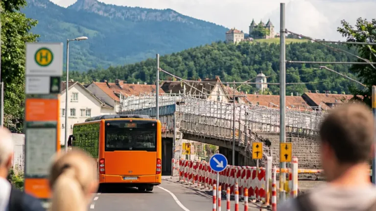 Kapfbrücke in Feldkirch: Buslinien 403 und 414 bis 31. Juli umgeleitet