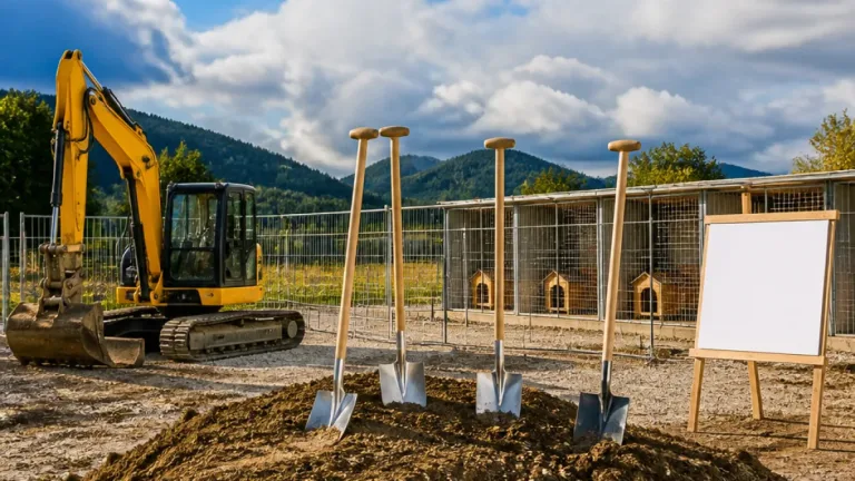 Kapfenberg: Neues Hundehaus für Tierheim – Spatenstich markiert Start von 528.000‑Euro‑Projekt
