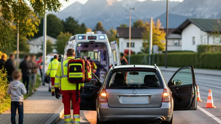 Kind bei Unfall in Ebbs verletzt: Polizei ermittelt nach Gefährdung am Gehsteig