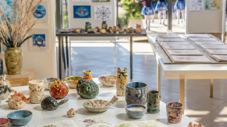 Kinder-Kunst im e-Cube: Ferienakademie von Kids4Art zeigt vielfältige Werke