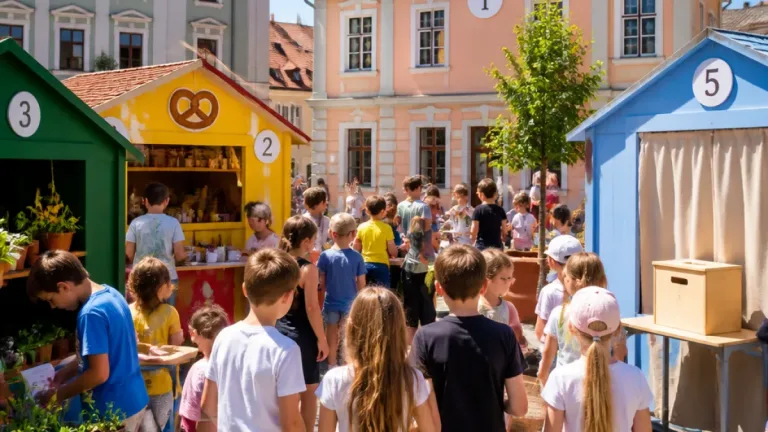 Kinderstadt EN4EVER in Weiz: Rund 200 Kinder proben Demokratie und Alltag
