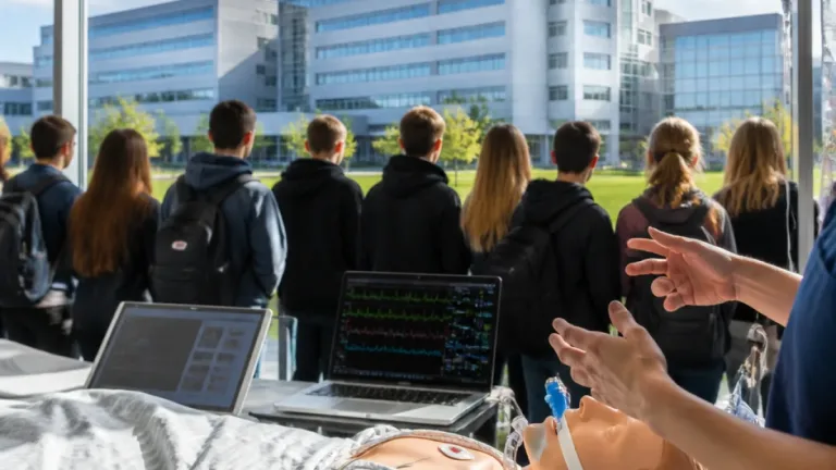 Krankenhaus Ried macht Pflege erlebbar: 320 Jugendliche an sechs Schulen informiert