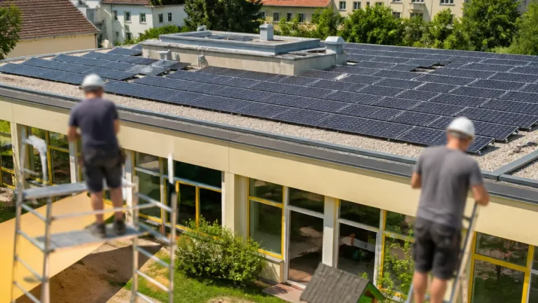 Krems verdoppelt PV-Leistung am Kindergarten Hamerlingstraße auf 30 kWp