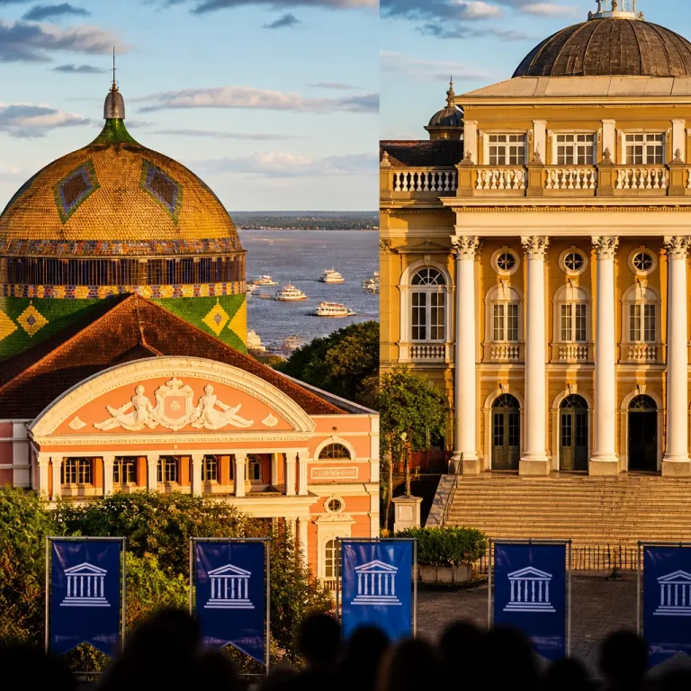 Zwei prächtige Opernhäuser am Amazonas erhalten Unesco-Welterbestatus