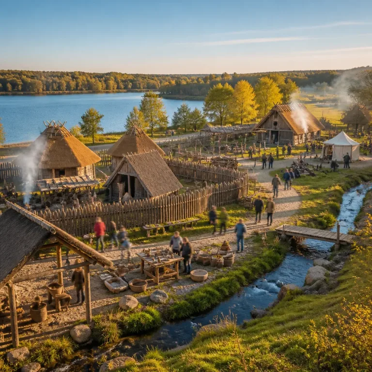 Zeiteninsel eröffnet: Freilichtmuseum macht 9.000 Jahre Geschichte begehbar
