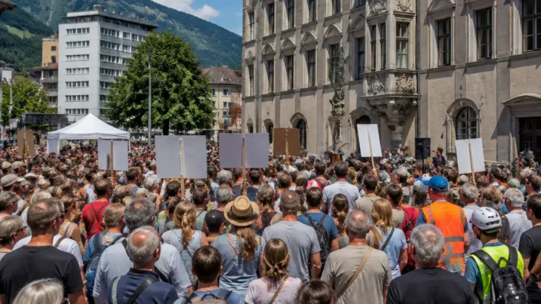 Kundgebung am Landhausplatz: Abtreibungsfreie Kliniken bleibt Gegenstand öffentlicher Debatte