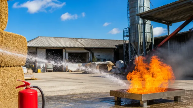 Landjugend übt Brandschutz in Tulln: Prävention für Betriebe praxisnah vermittelt
