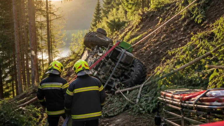 Landwirt bei Traktorsturz in Mühlgraben tödlich verletzt