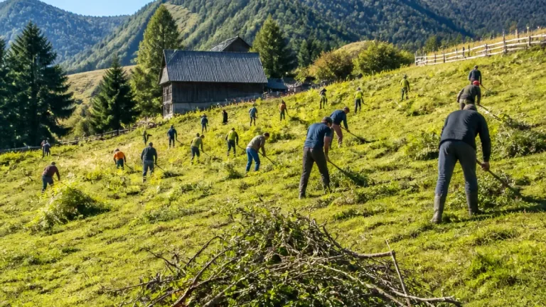 Leoben: 20 Freiwillige schützen Kletschachalm vor Verbuschung