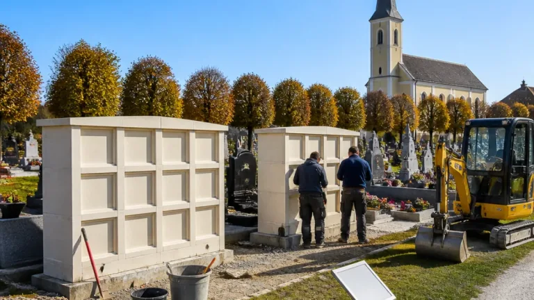 Marktgemeinde Staatz lässt zwei neue Urnenwände für rund 65.000 Euro errichten