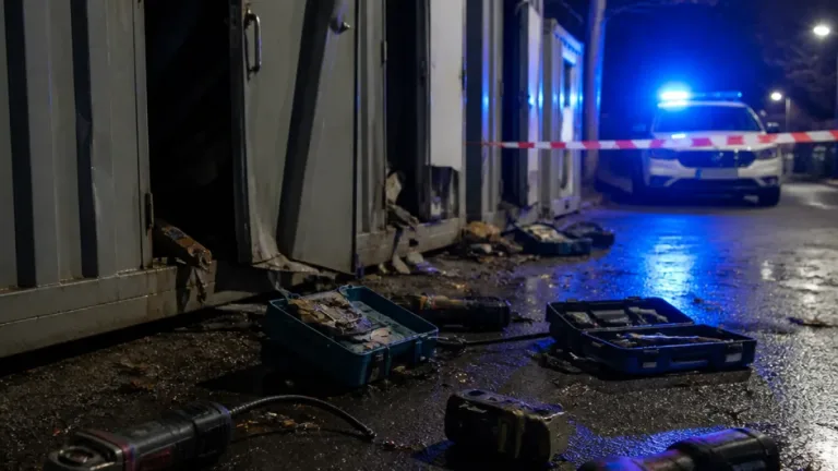 Mehrere Baustellencontainer in Feldkirchen aufgebrochen — Tausende Euro Schaden