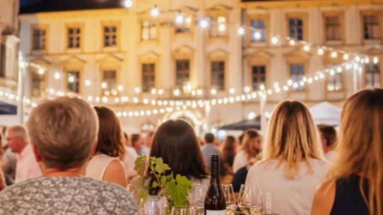 Mit 90 Jahren mittendrin: Otto Pferschy beim Mödlinger Weinfest