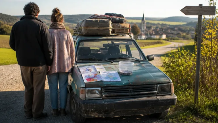 Mit einem 25 Jahre alten Auto durch zwölf Länder – zwei Männer aus dem Bezirk sammelten Spenden
