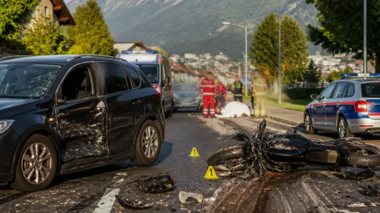 Motorradfahrer bei Kollision in Innsbruck verletzt
