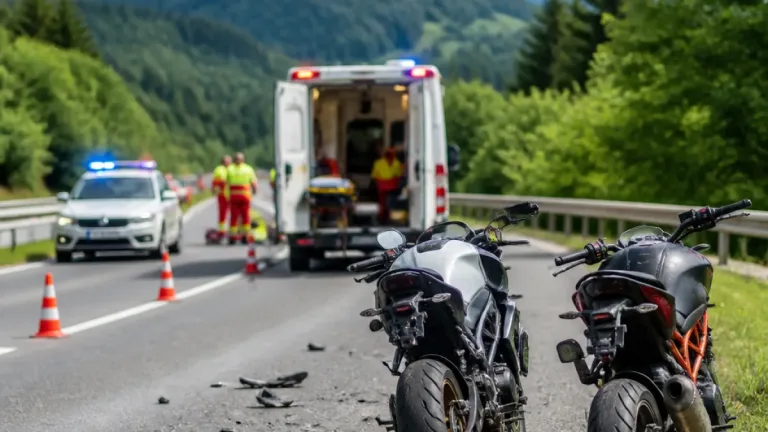 Motorradkollision auf der Gaberlstraße bei Voitsberg: 80‑Jähriger ins UKH Graz gebracht