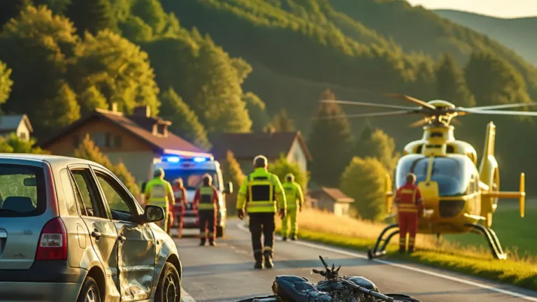 Motorradlenker bei Kollision in Steinbach an der Steyr schwer verletzt