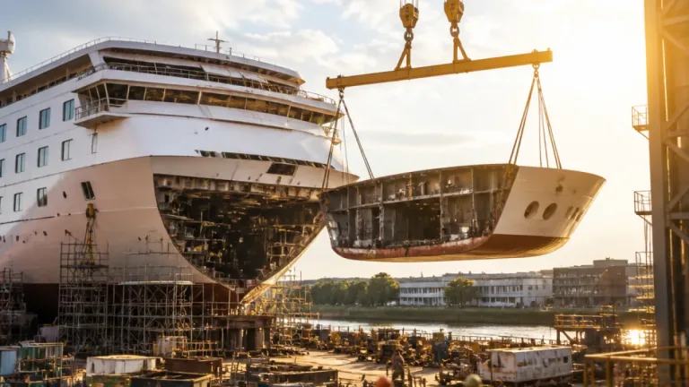 MS Anna Katharina in Linz: Bug entfernt, Reparatur in der Werft kostet wohl Millionen
