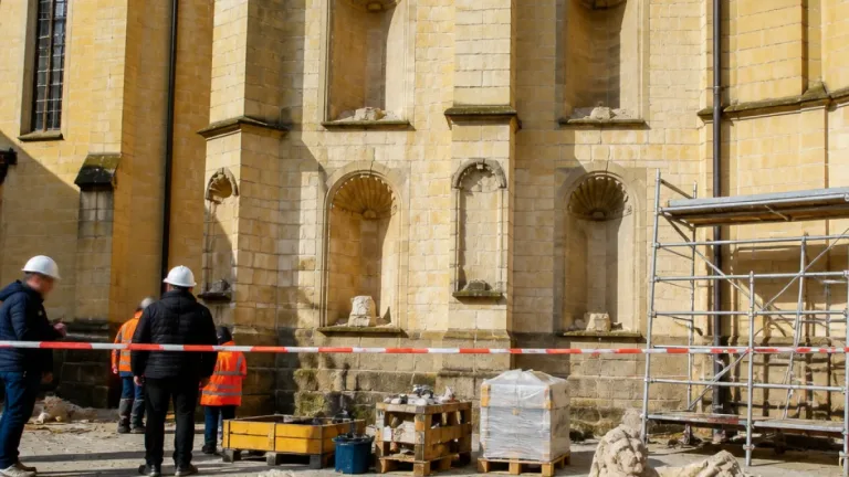Mutwillige Beschädigung barocker Statuen vor Stadtpfarrkirche löst Ermittlungen aus