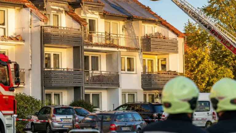 Nach Sturm in Frankenburg: Feuerwehr sichert Dachteile und Evakuierung von Parkplätzen