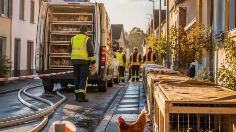 Nachbarschaftsentlastung: Behörden räumen illegale Hühnerhaltung in Jennersdorf