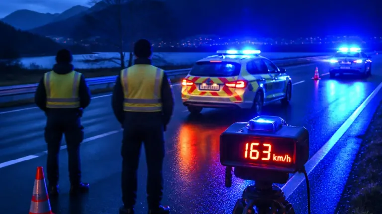 Nächtliche Schwerpunktaktion: 106 Temposünder auf B120 und B145 angezeigt