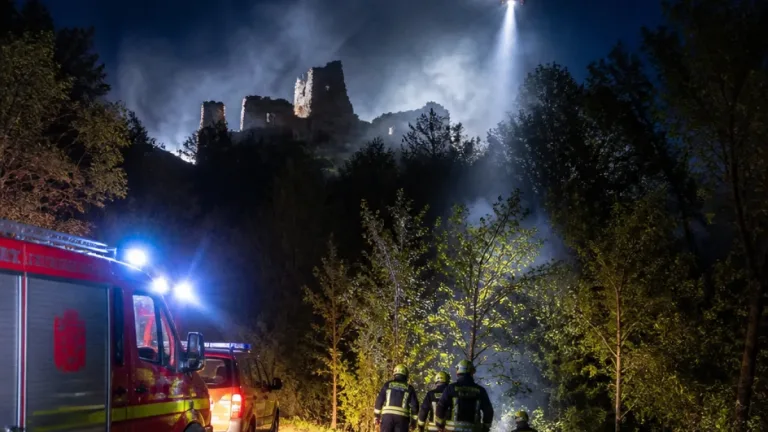 Nächtlicher Einsatz in Seetal: Feuerwehr suchte nach Brandherd nach Blitzeinschlag