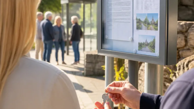 Neue Idee aus Stein an der Traun: Schaukasten als Nachbarschafts‑Infopoint sorgt für Gespräch in Traun