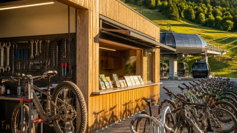 Neuer Fahrrad-Hub an der Muckenkogel-Talstation verbindet Service, Verleih und Tourismus