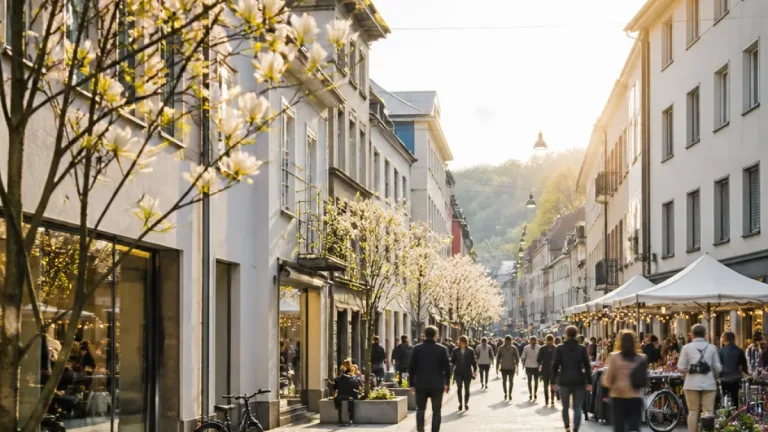 Neugestaltete Viehmarktstraße in Dornbirn eröffnet und als Begegnungsraum freigegeben