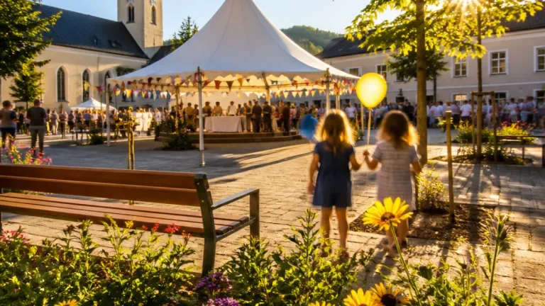 Neunkirchen feiert neuen Dorfplatz mit ökumenischem Gottesdienst und Dorffest