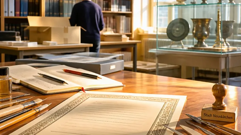 Neunkirchen setzt Maßstab: Erste Absolventin der neuen Lehre für Archiv-, Bibliotheks- und Informationsassistenz