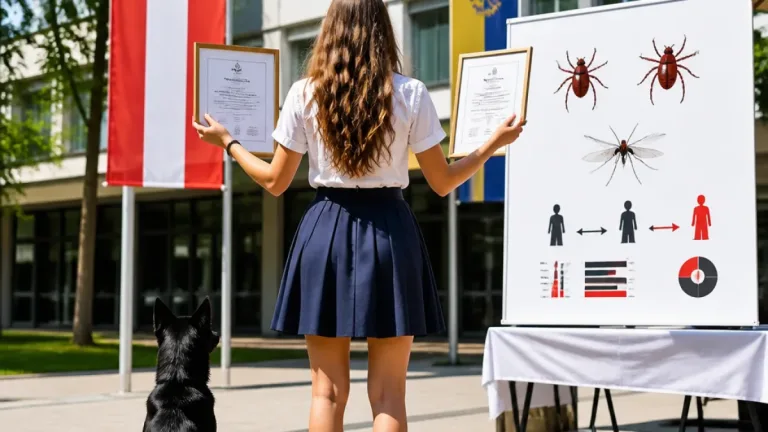 Neusiedler Maturantin erhält zwei Wissenschaftspreise für Arbeit zu vektorübertragenen Krankheiten bei Hunden
