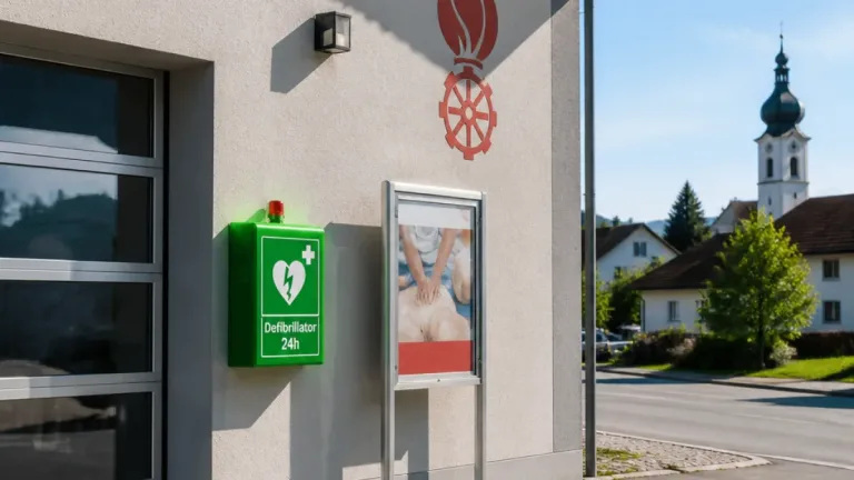 Öffentlicher Defibrillator in Unterteufenbach installiert – Schulungen geplant