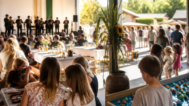 ÖVP-Frühschoppen in Unterbergla zieht zahlreiche Besucher an – Kinderprogramm und Dorfmusik sorgen für Stimmung