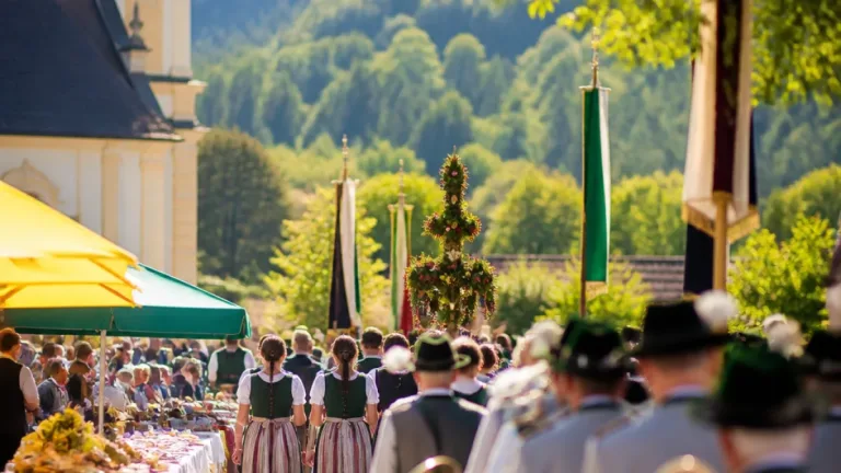 Oswaldi Kirtag in Graden: Traditionelle Prozession und Dorfkirtag bei perfektem Sommerwetter
